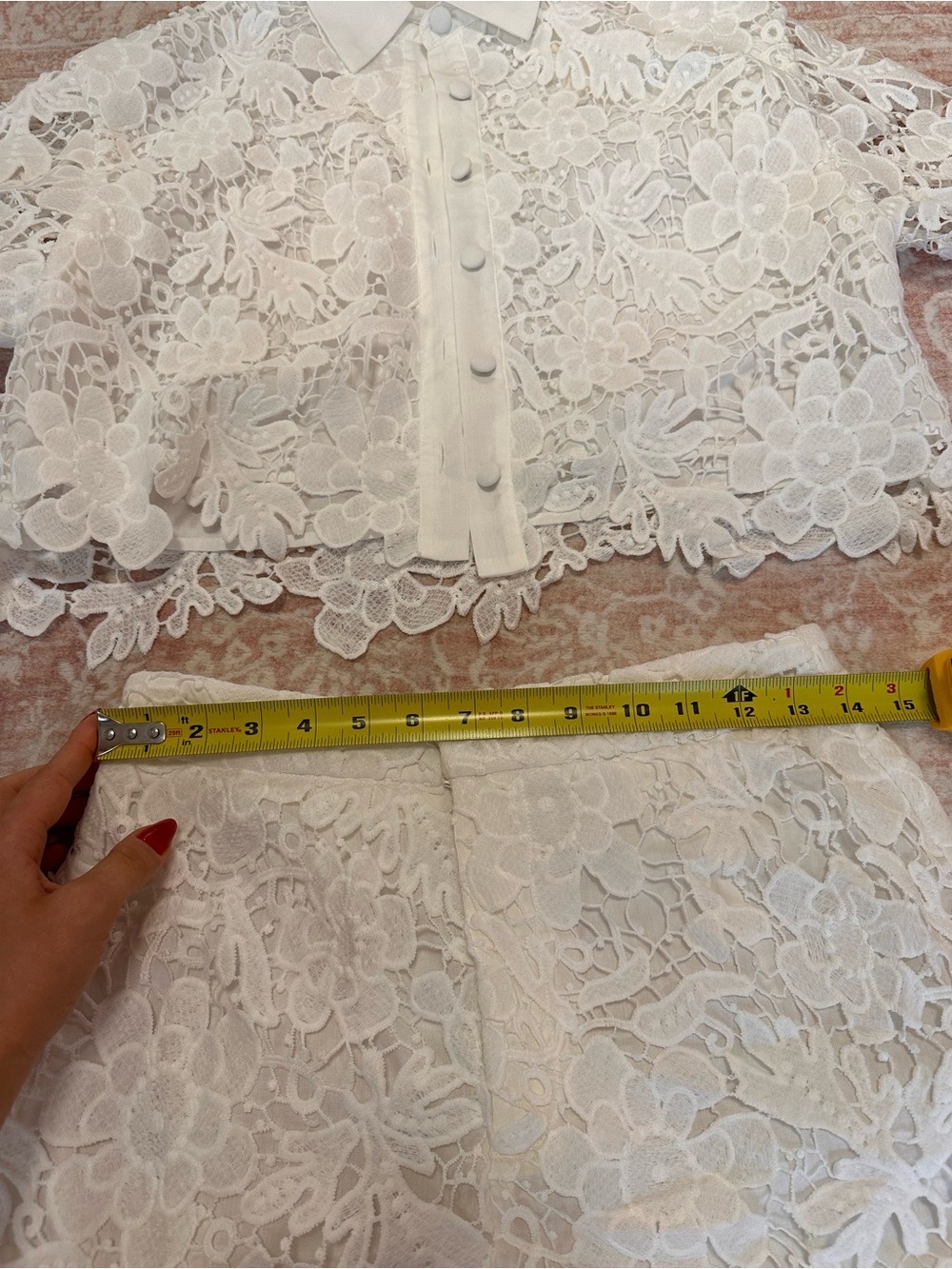 NWT 🤍 Commense SET Lace Shorts & Top - Picture 8 of 15